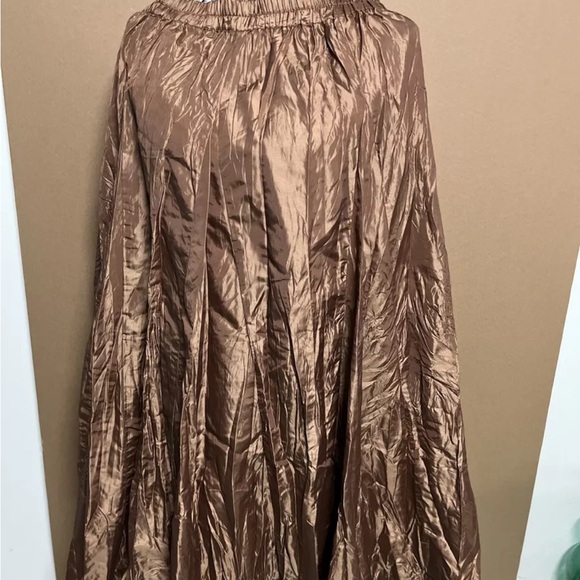 Veranesi maxi light brown skirt - Picture 2 of 4